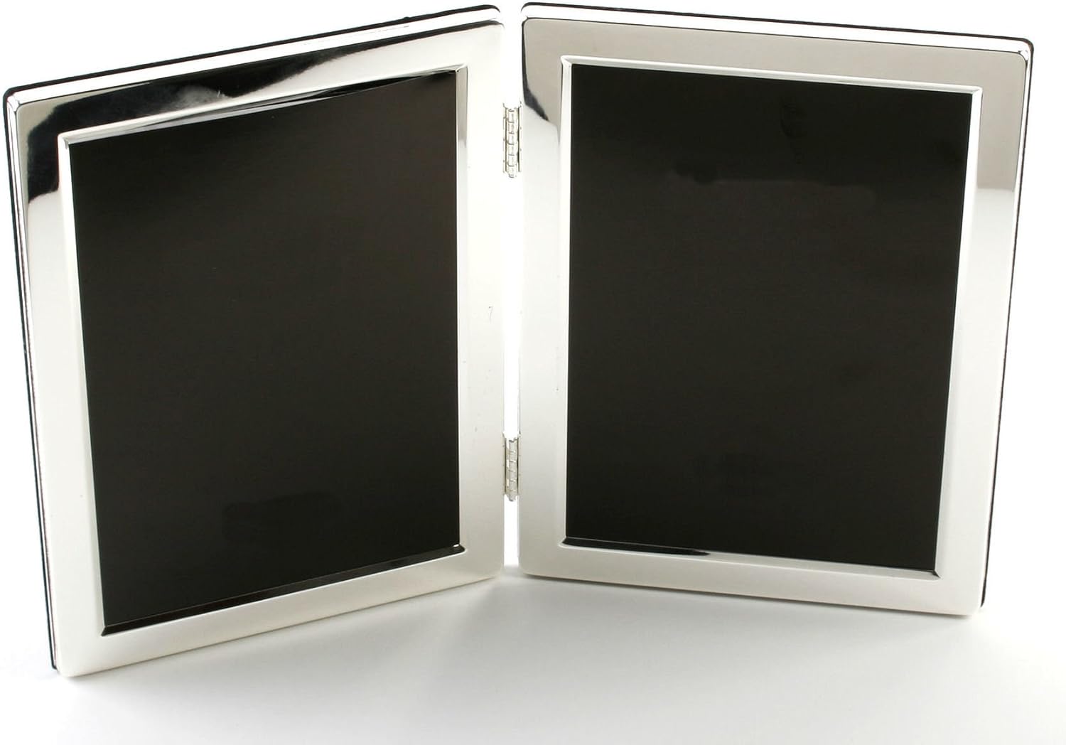 Personalised Silver Plated 5"x7" Double Portrait Photo Frame Engraved