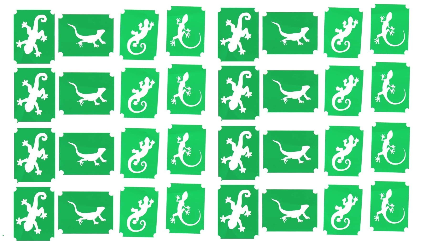 Kaz Creations Lizard Tattoo Stencil Lizard Collection (Lizard Tattoo Stencil)