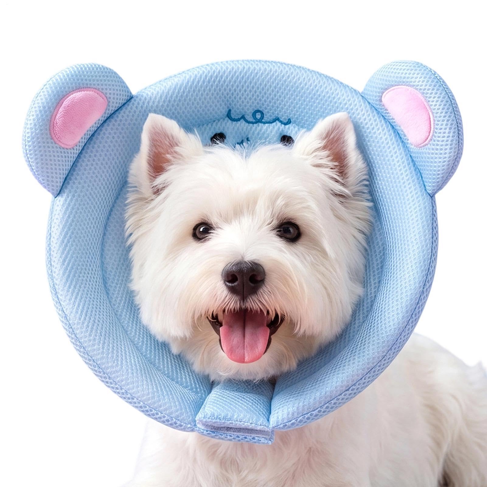 Collar de cono para gatos ajustable para evitar el lamido de heridas en mascotas de todo tamaño