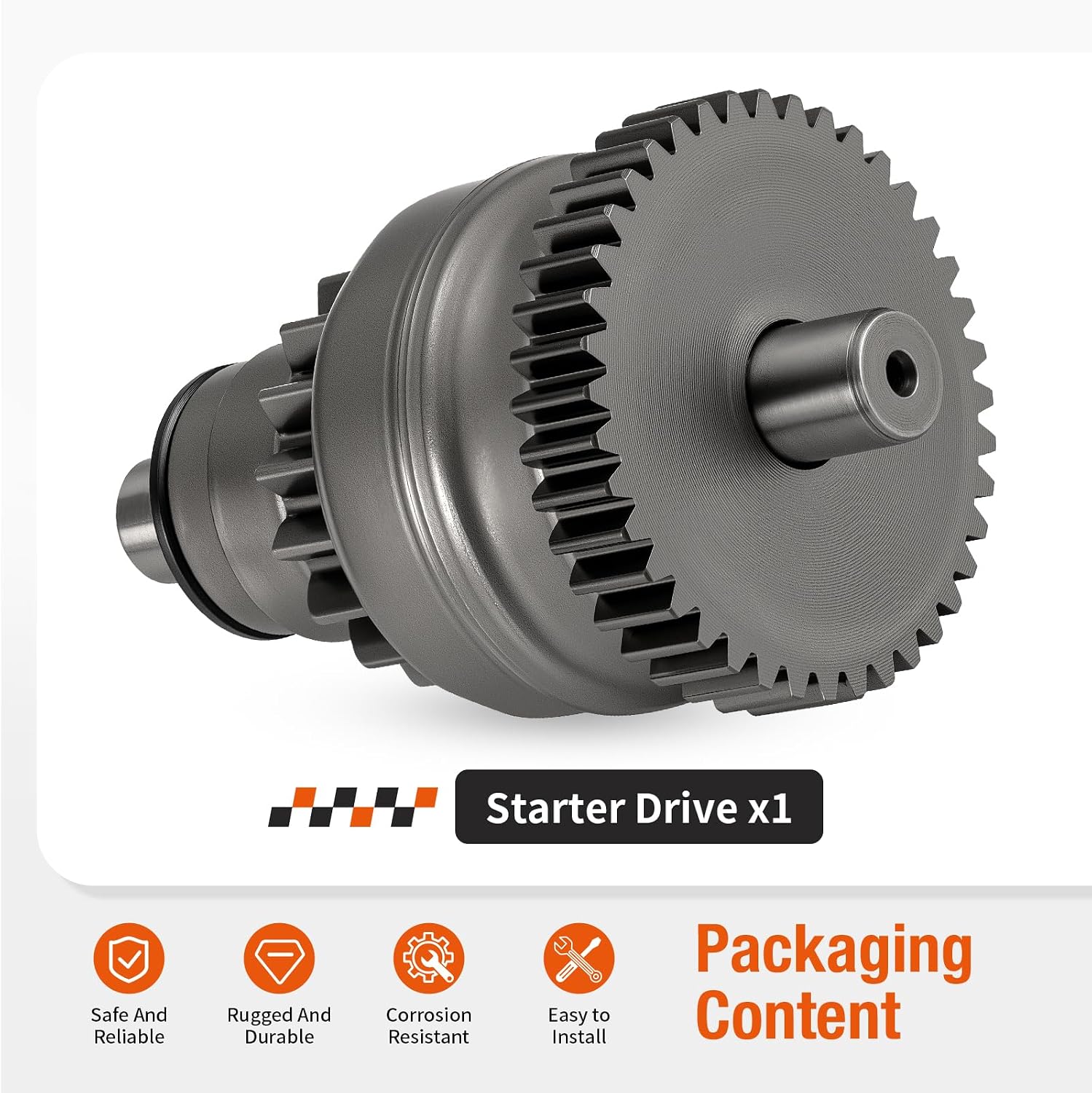 Starter Drive For Polaris Big Boss ATP Magnum Sportsman Trail Blazer Xplorer Ranger 250 300 325 330 400 500 1993-2014 3090034 3085394