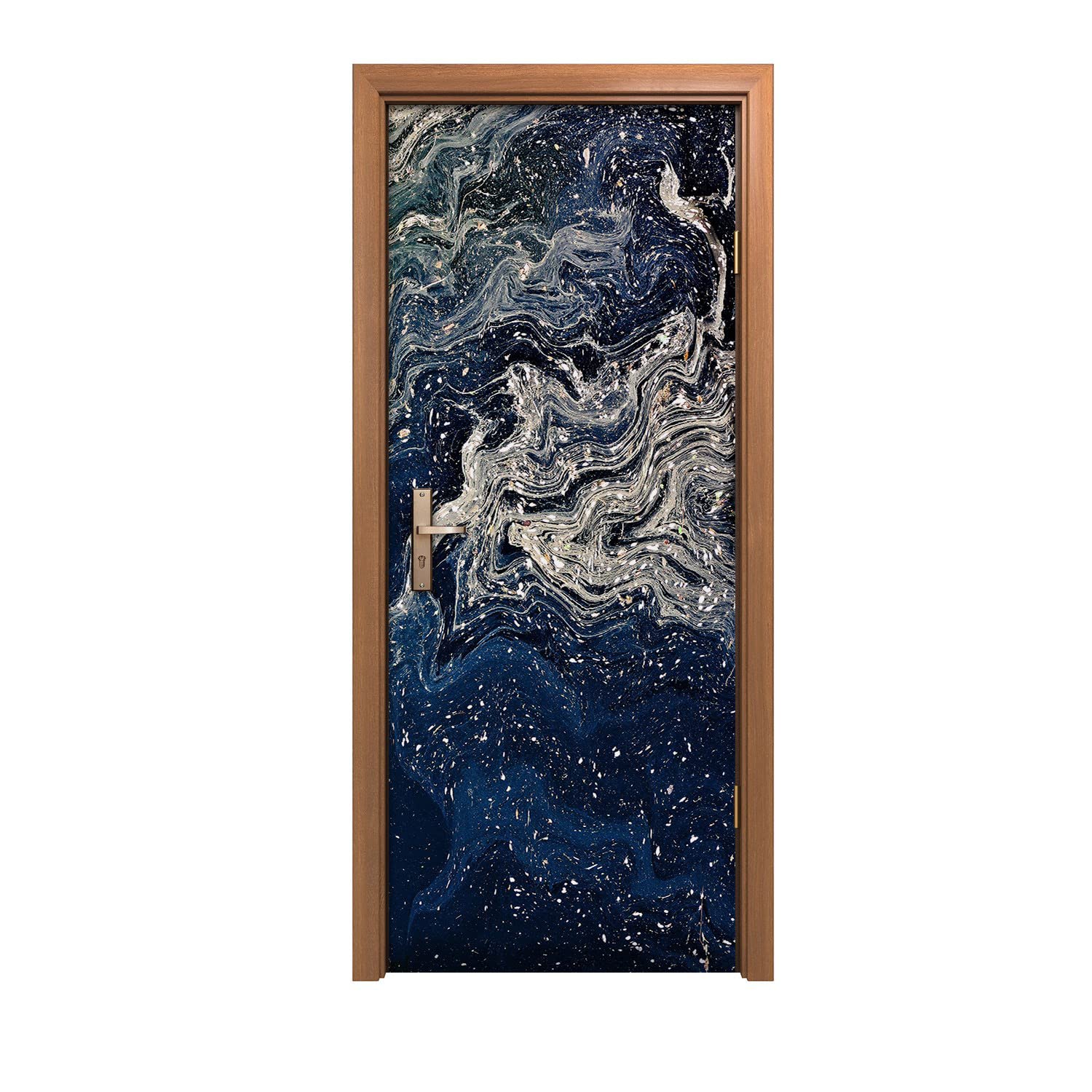 Autocollant de porte haut de gamme design d'intérieur Côte d'hiver 90x200