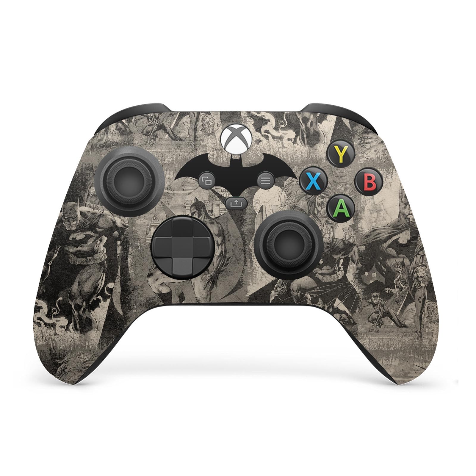 Head Case Designs Licenza Ufficiale Batman DC Comics Collage Invecchiato Loghi E Fumetti Vinile Sticker Gaming Pelle Adesivo Compatibile con Xbox Series X Console And Controller Bundle