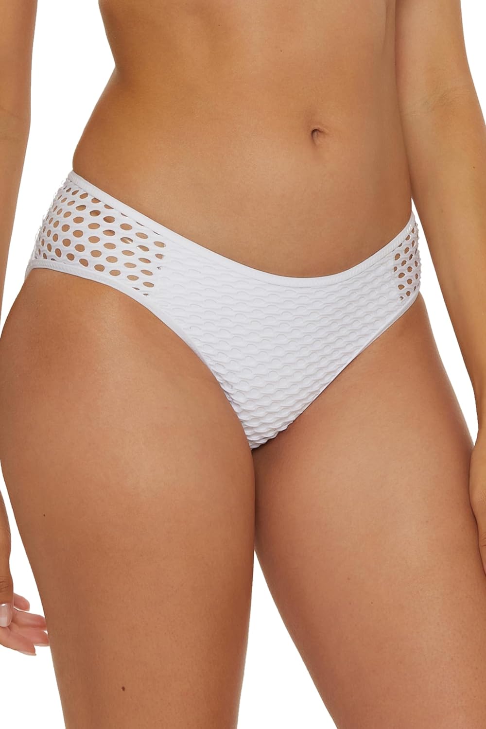 BECCA Castaway Hipster Bikini Bottom, Cheeky Coverage, Swimwear Separates for Women