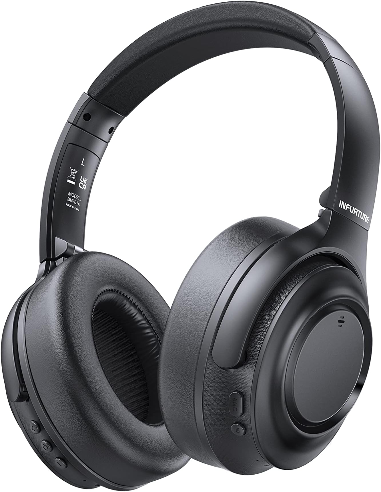 INFURTURE H1 PRO[Upgrades]Hybrid Active Noise Cancelling Headphones，Over Ear Bluetooth 5.3 Headphones with Multiple Modes，3 EQ Modes Low Latency, 60H Playtime for Adults, Kids, TV, Travel, Home Office
