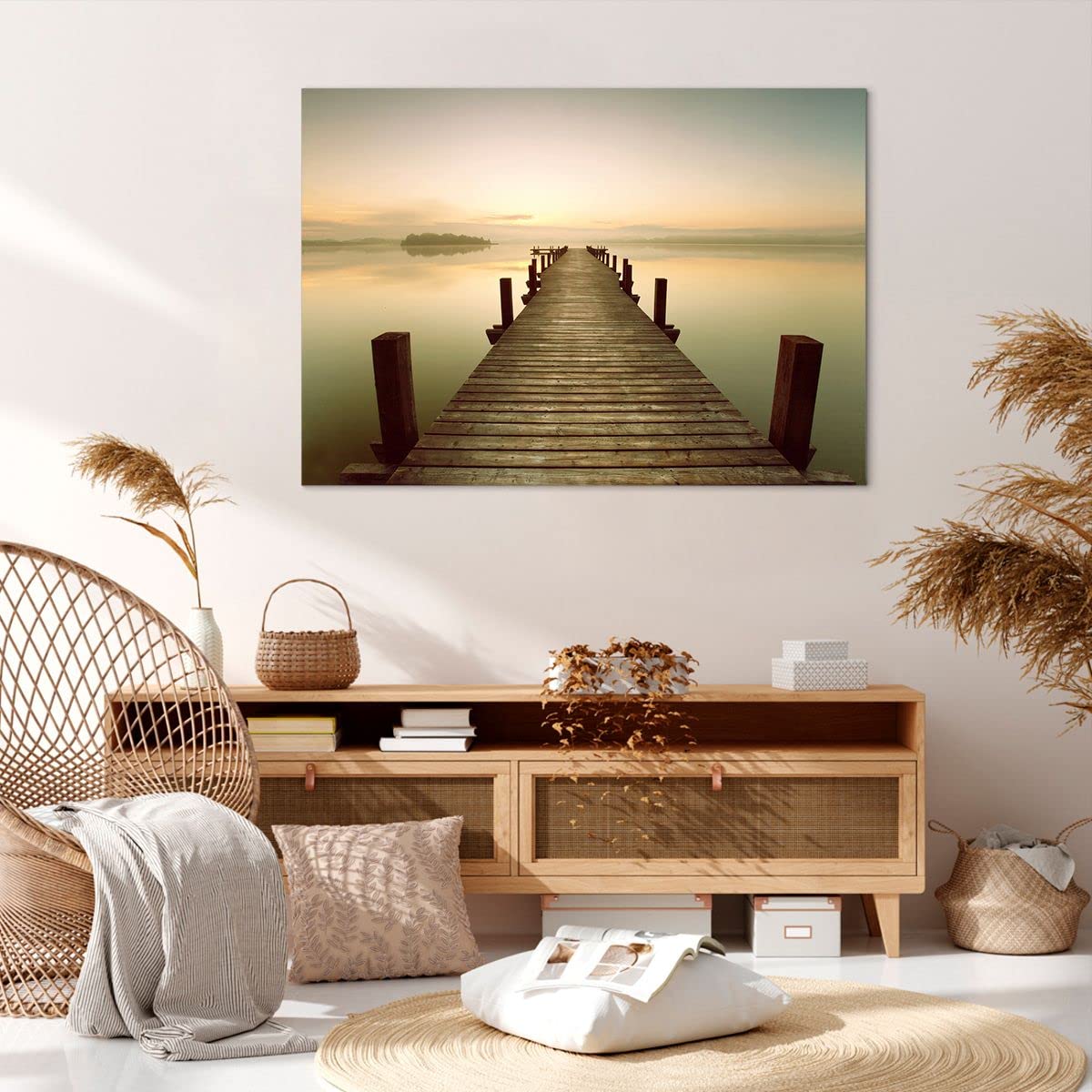 ARTTOR Lienzos Decorativos 100x70cm Cuadro Sobre Lienzo Moderno Oro