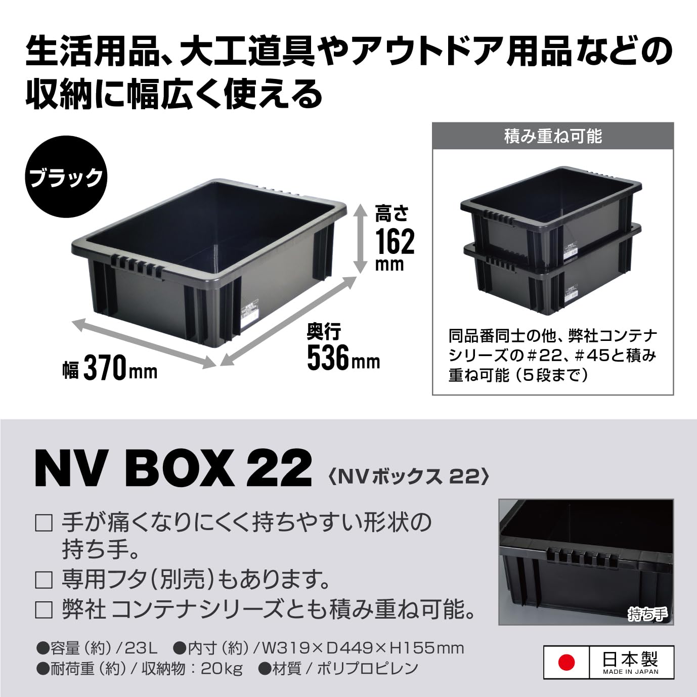 Amazon.co.jp: ASTAGE NV box # 22 black : DIY, Tools & Garden