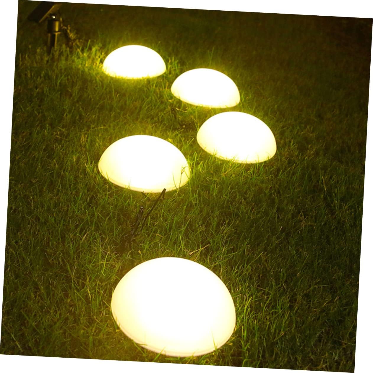 Homoyoyo Garden Solar Lamp Pathway Light Outdoor Garden Light Solar Outdoor Simple Hemisphere Design