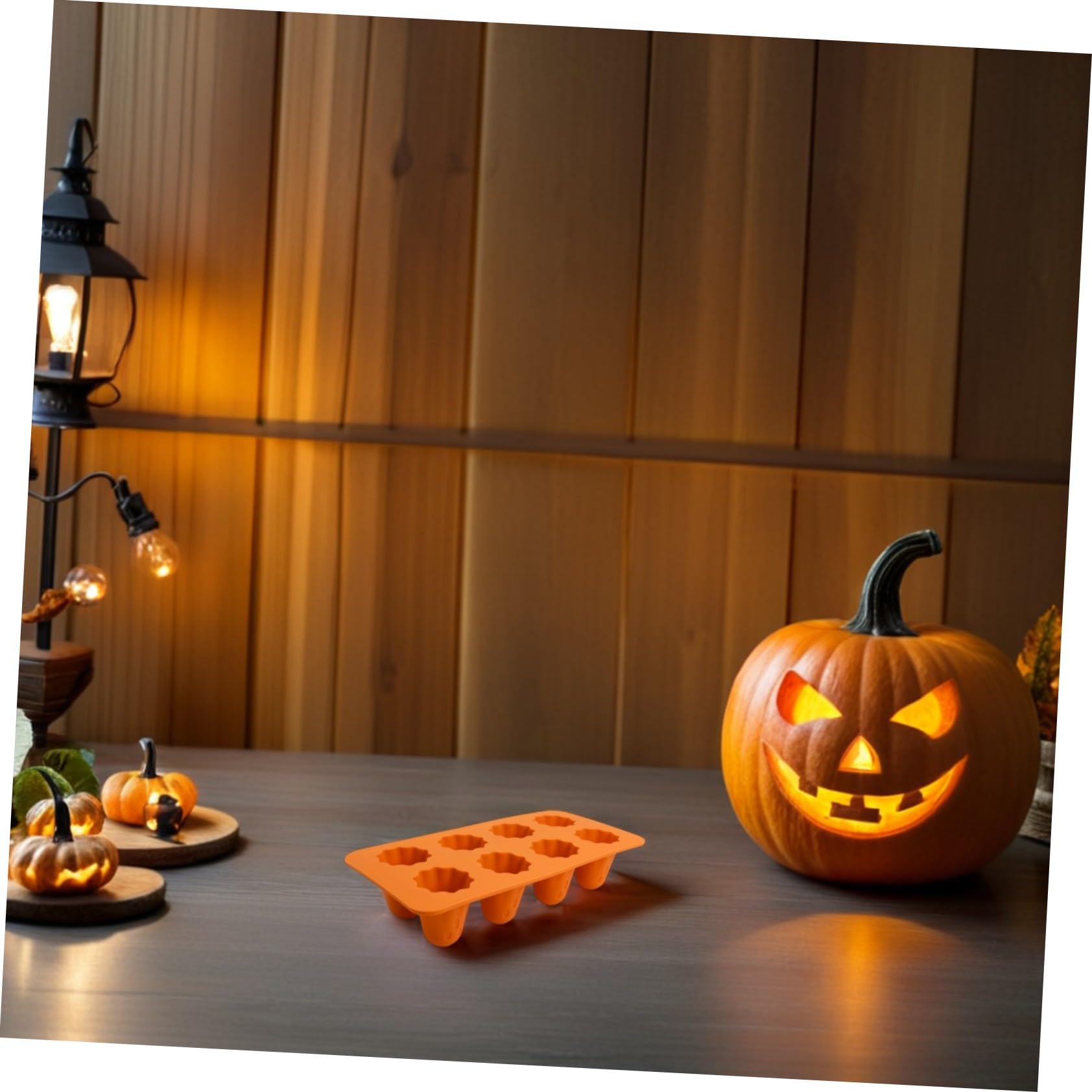 ULTECHNOVO 4 Pezzi Stampo in Silicone per Dolci Halloween Forma Resistente Antiaderente e Facile da Sformare per Cioccolato Budini Fondant e Snack Creativi