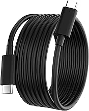10FT USB C to USB C Charging Cable 65W Type C Laptop Charging Cord for HP Spectre Envy/DELL/Chromebook/Thinkpad Yoga/Asus/Acer,for Samsung/MacBook Pro Air Laptop Computer Power Cable Replacement,Black