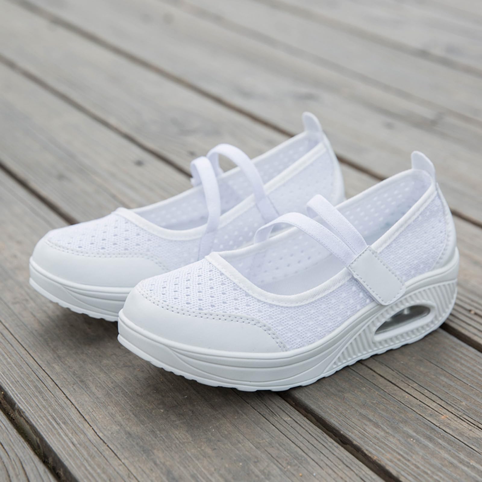 ihinzry Chaussures d'infirmière à coussin d'air pour femme - Légères et respirantes