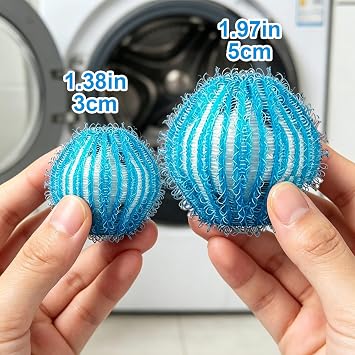 20Pcs Pet Hair Remover for Laundry, 1.4 inch Mini Ball Lint Traps