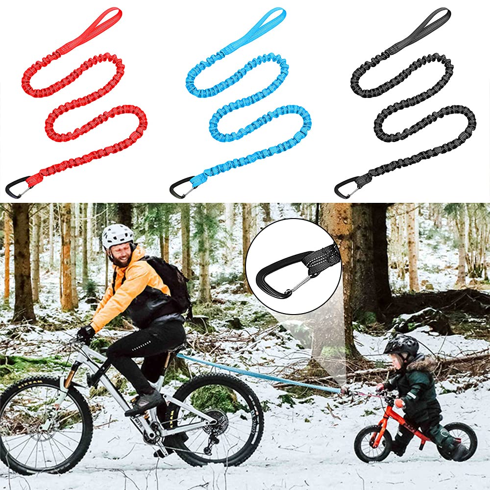 Corde De Remorquage Vélo Enfant Meghna – 2,5 M Rétractable, Charge 100 Kg – Montage Rapide Sans Outils – Pour VTT, Vélo électrique, Balades En Famille – Sécurité Et Visibilité