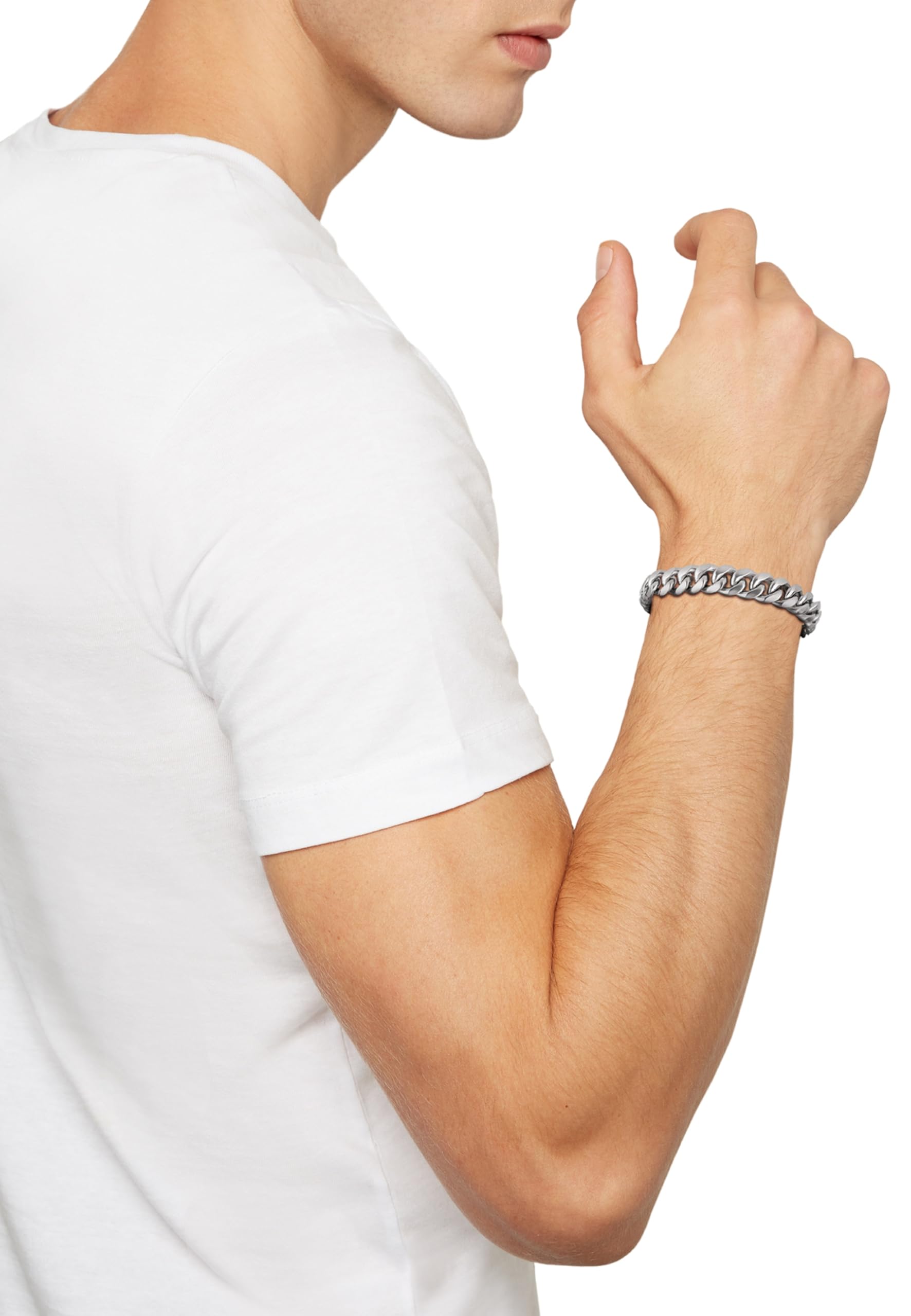 Breil Bracciale Doppia collezione in acciaio con una dimensione di 23 cm da uomo