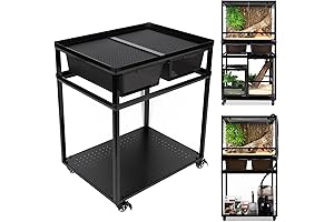 REPTIZOO Reptile Rack System with Tubs