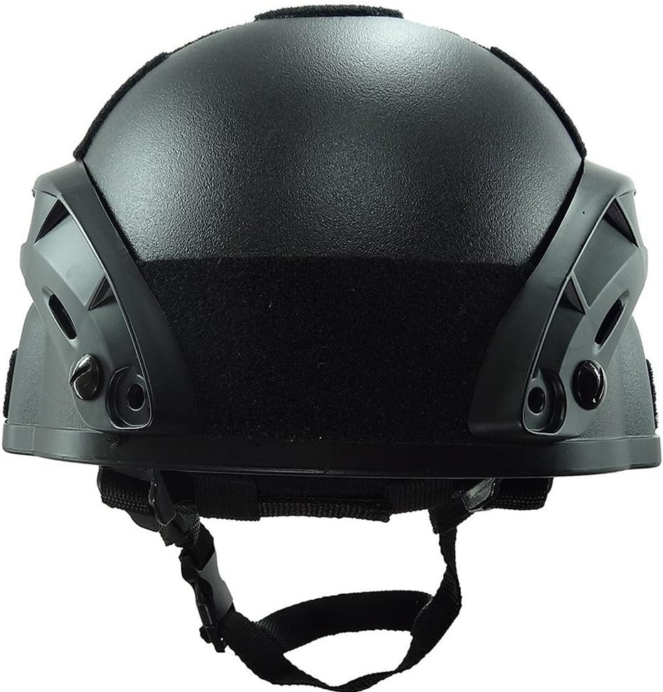 ATAIRSOFT Tactical Airsoft Paintball MICH 2000 Helmet with Side Rail & NVG Mount Black : Everything Else