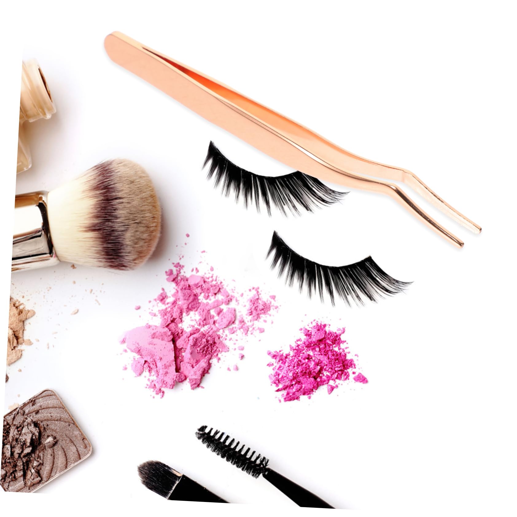 MUSISALY Women Eyelash Applicator Tool Precision Tweezers for False Lashes Dovetail Design Easy Application Removal for Daily Grooming Clip