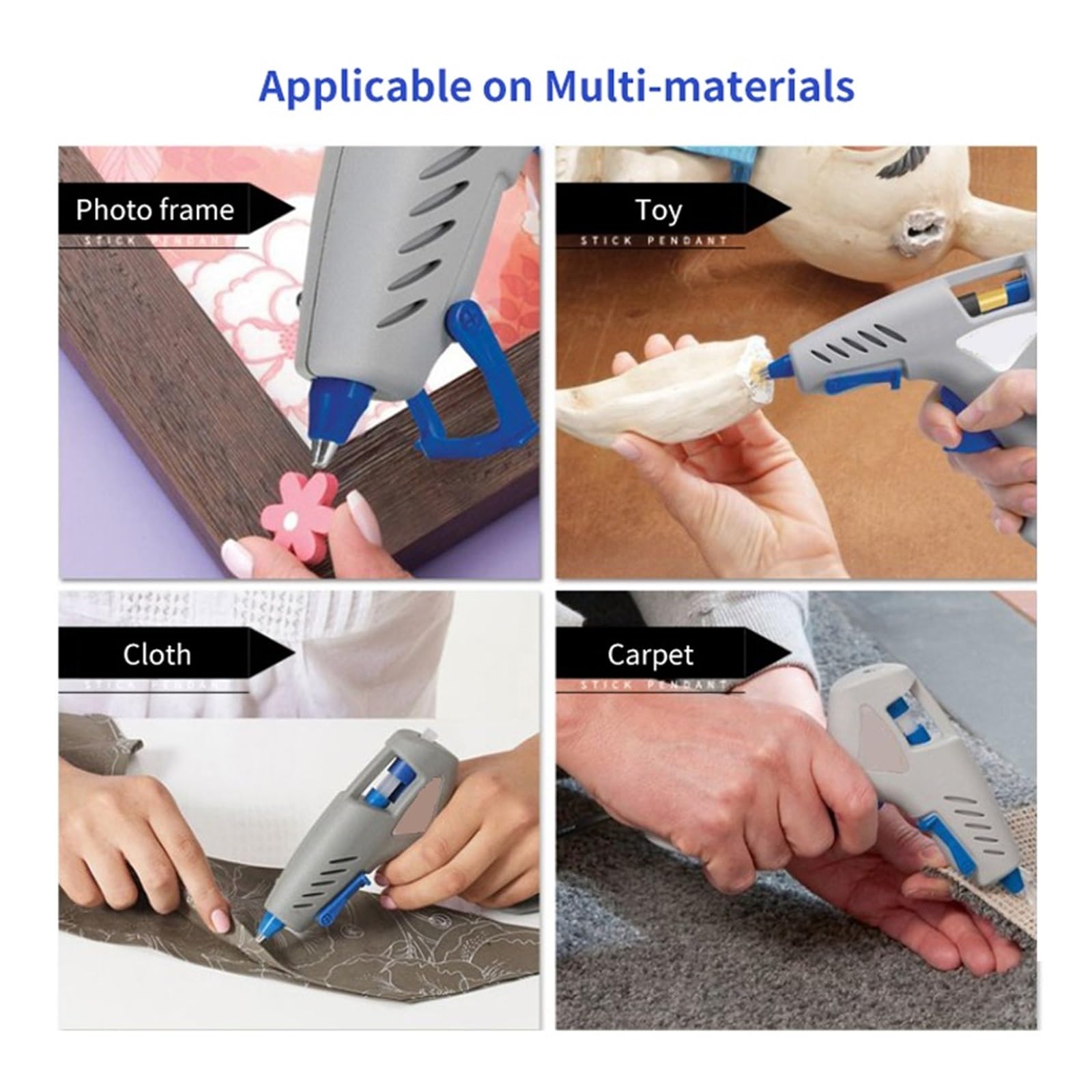 Profesjonalny Pistolet Do Klejenia Na Gorąco DIY Zestaw Narzędzi Naprawy 7mm Kleje W Sztyfcie Klej Topliwy Szybki Szybkie Nagrzewanie