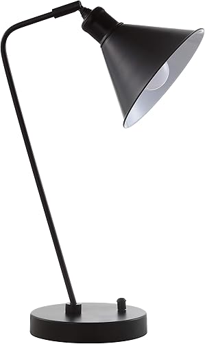 Miniatura 2 de SAFAVIEH Lighting Collection Vance - Lámpara de mesa negra de 20 pulgadas para dormitorio, sala de estar, oficina en casa, escritorio, dormitorio,