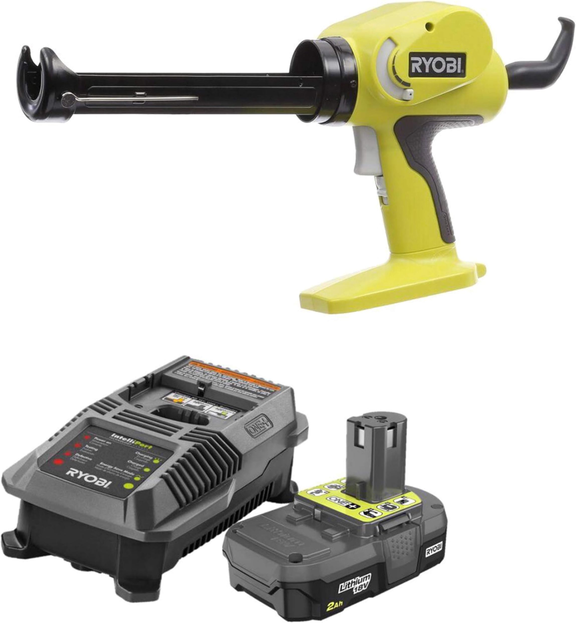 RYOBI18-Volt ONE+ Power Caulk Adhesive GunP310G with P163 charger and 2.00Ah battery