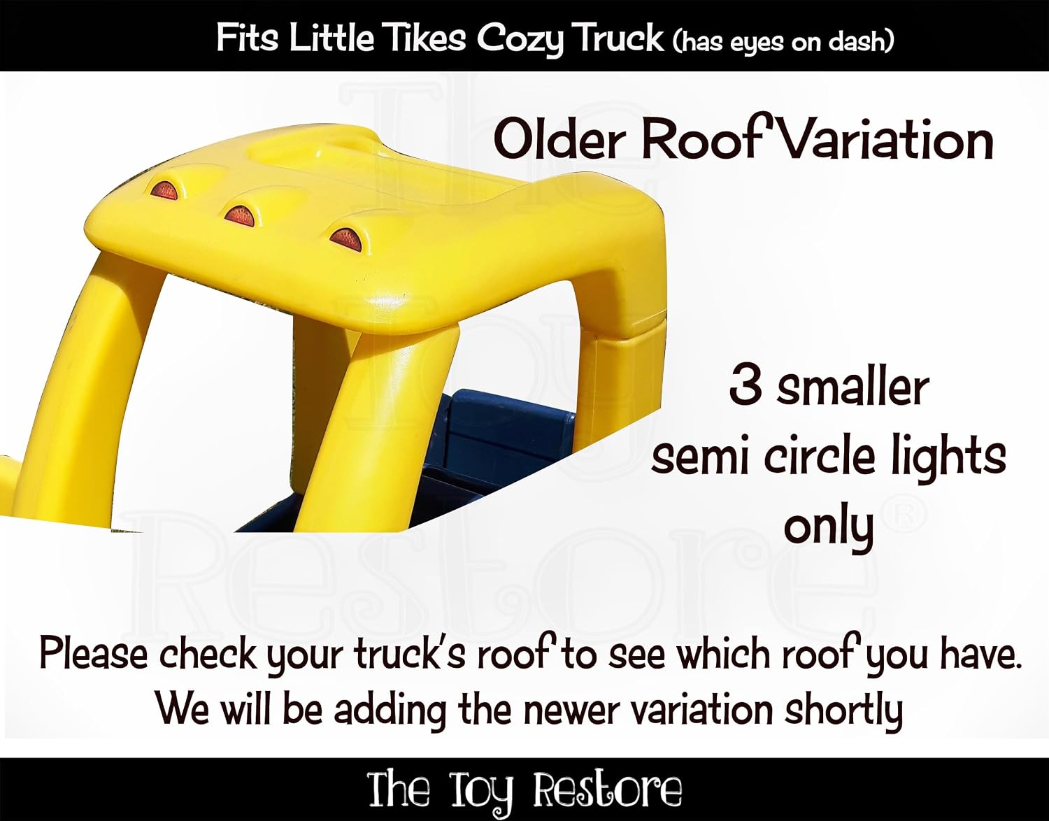 Toy Restore Replacement Stickers Fits Little Tikes Cozy Truck w Eyes Ride-on