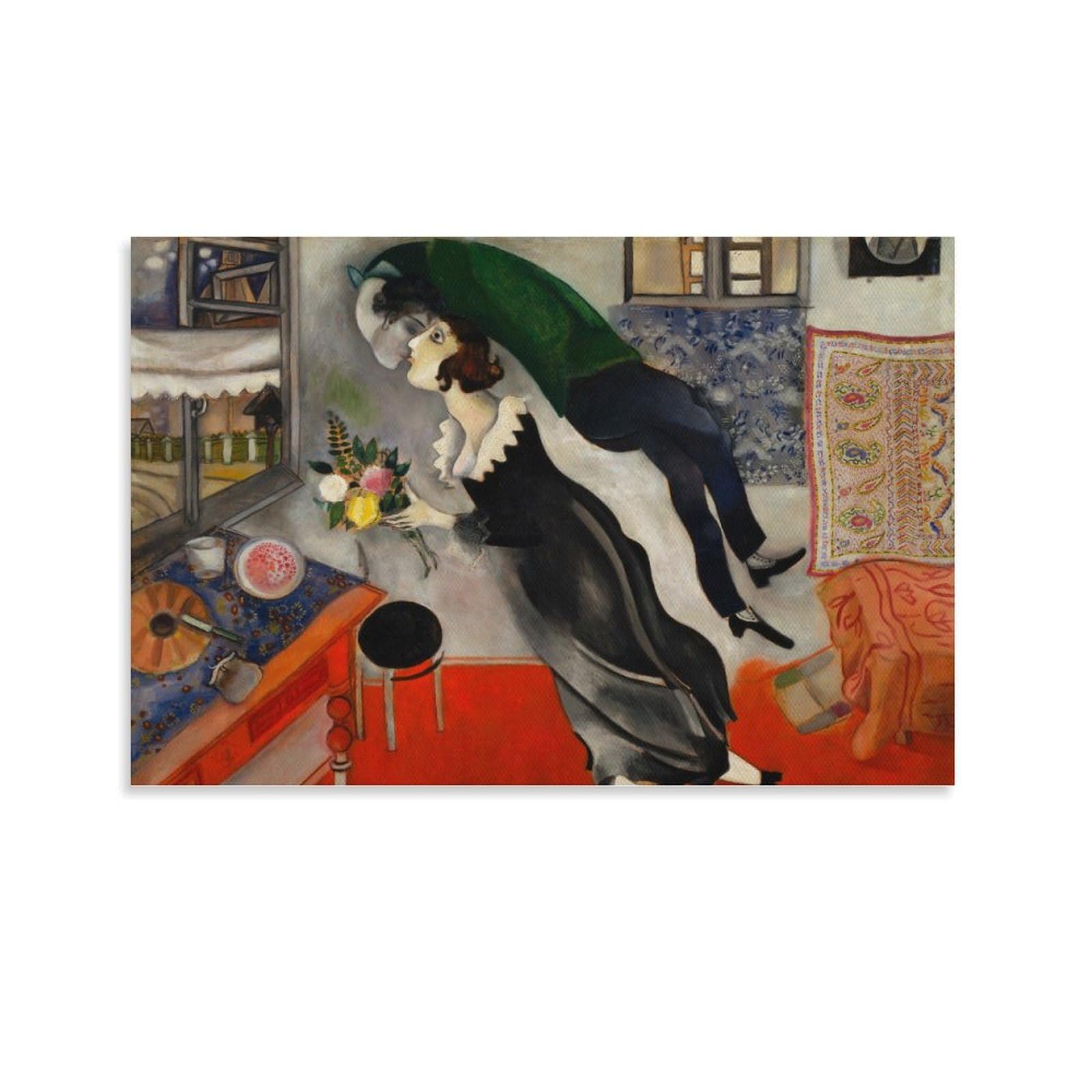 Amazon.co.jp: マルク・シャガールの誕生日ポスター 1915年に