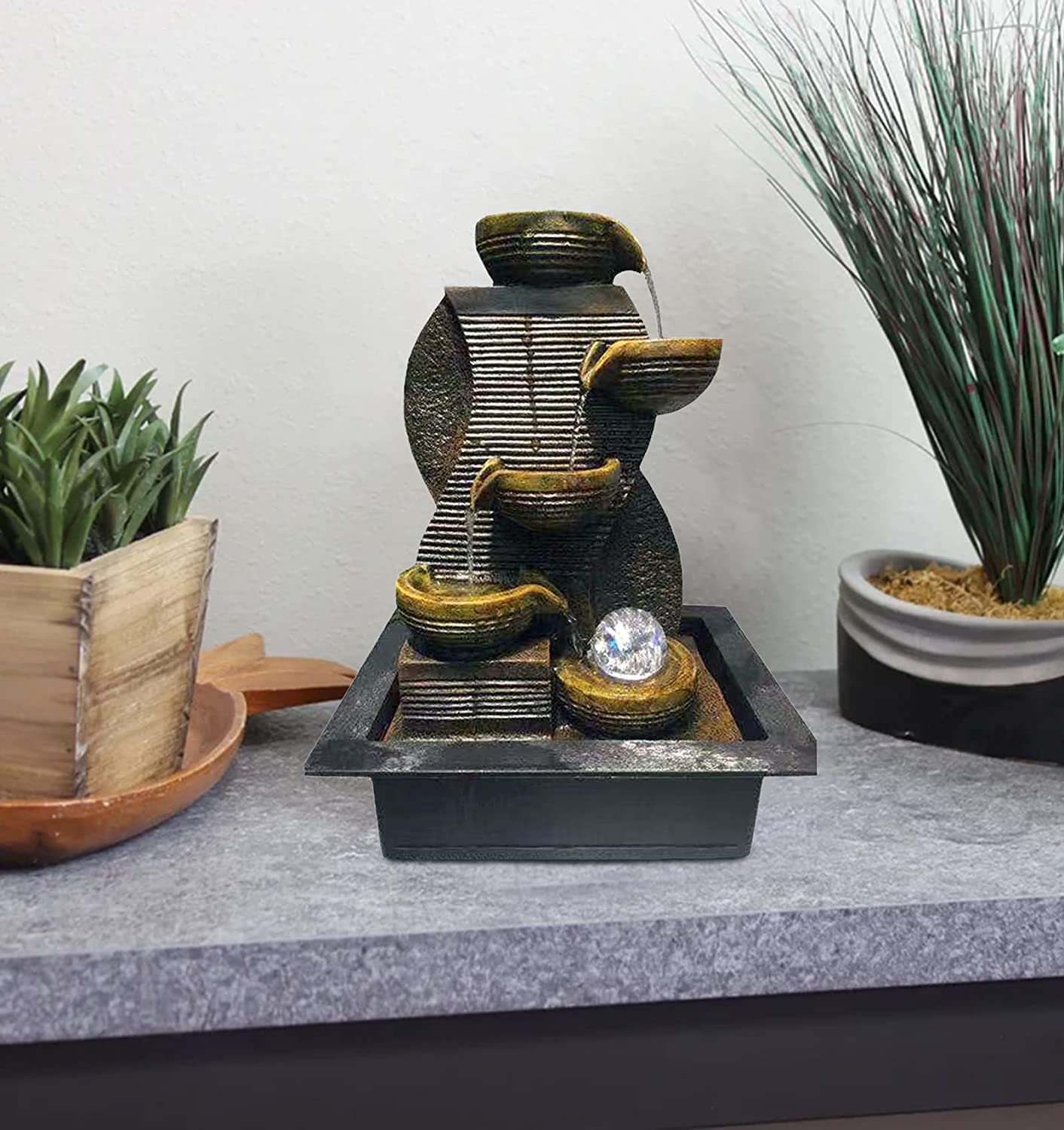 Indoor Tabletop Decorative Electric Water Fountain