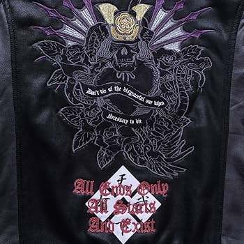 発見　武黒堂 ライダースジャケット　LLサイズ 羽の刺繍 シングルライダース PU革ジャン ライダースジャケット PUレザージャケット メンズ