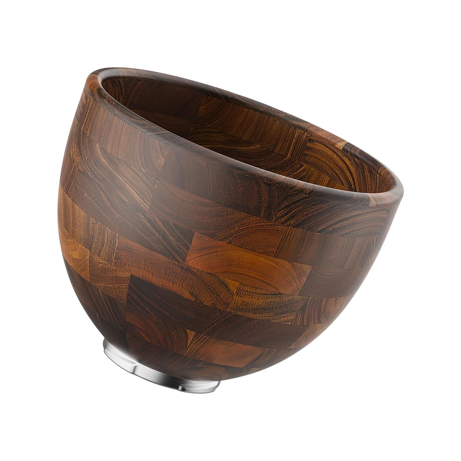 Soporte de madera para mezclar con textura natural premium para batidoras de 4.5-5 QT