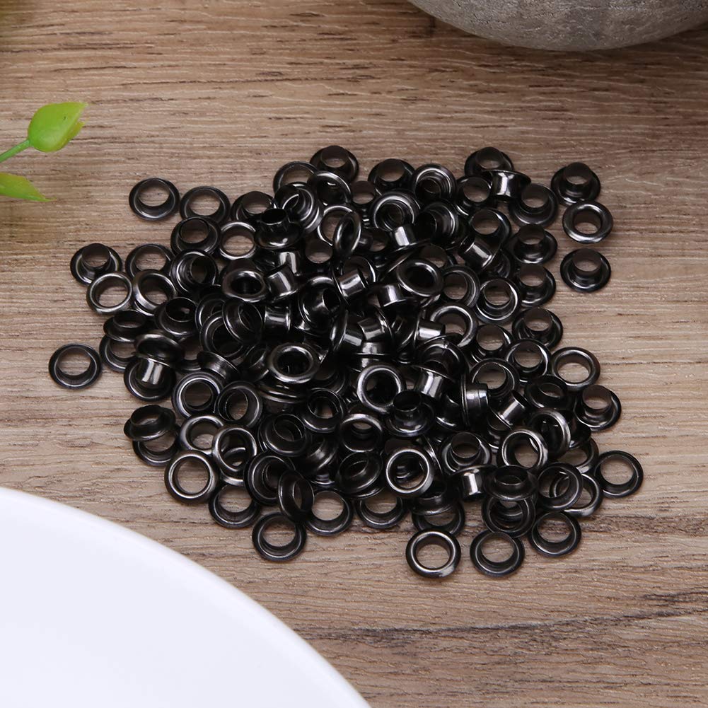 Generic Grommets, 100 Set Brass Eyelet Clothing Bag Accessory Double Side 4mm Eyelet Grommet Kit (Dark Grey), Genericyoa3620nu4-13