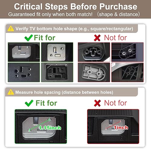 Miniatura 2 de Soporte base de TV para patas de TV Hisense, patas de soporte de TV para Hisense Smart TV Stand 50A6G 50A6GX3 43R6E3 43R6E1 43H6530F 55R6E1 55R6G