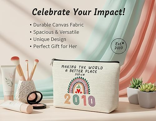 Miniatura 5 de Dulces 16 regalos para niñas, bolsas de maquillaje para niñas, decoraciones de feliz cumpleaños 16 para adolescentes, ideas de regalo para hija,