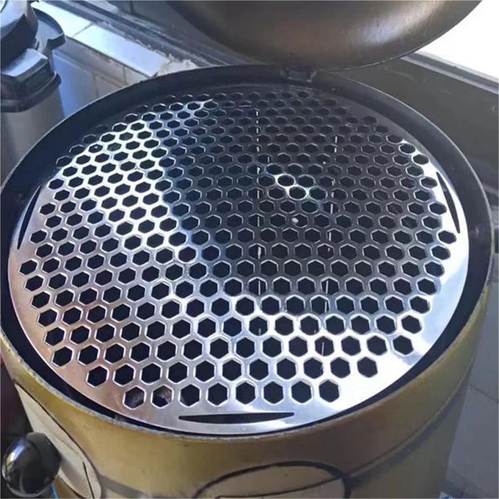Griglia Portatile Griglia for barbecue con foro quadrato, rete for