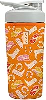 Vista 15 de Funda aislante de neopreno para botella mezcladora de proteínas Sok It BotlSok (Jardín inglés de picnic, se ajusta a botella mezcladora de 28 oz)