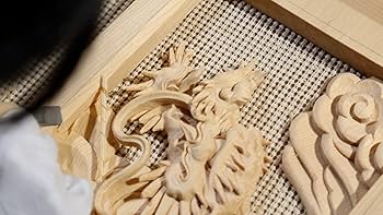 木製 彫刻 置物 真心 置物 木彫り 柘植の木彫（平型） 八尊仏 虚空蔵菩薩・四天王