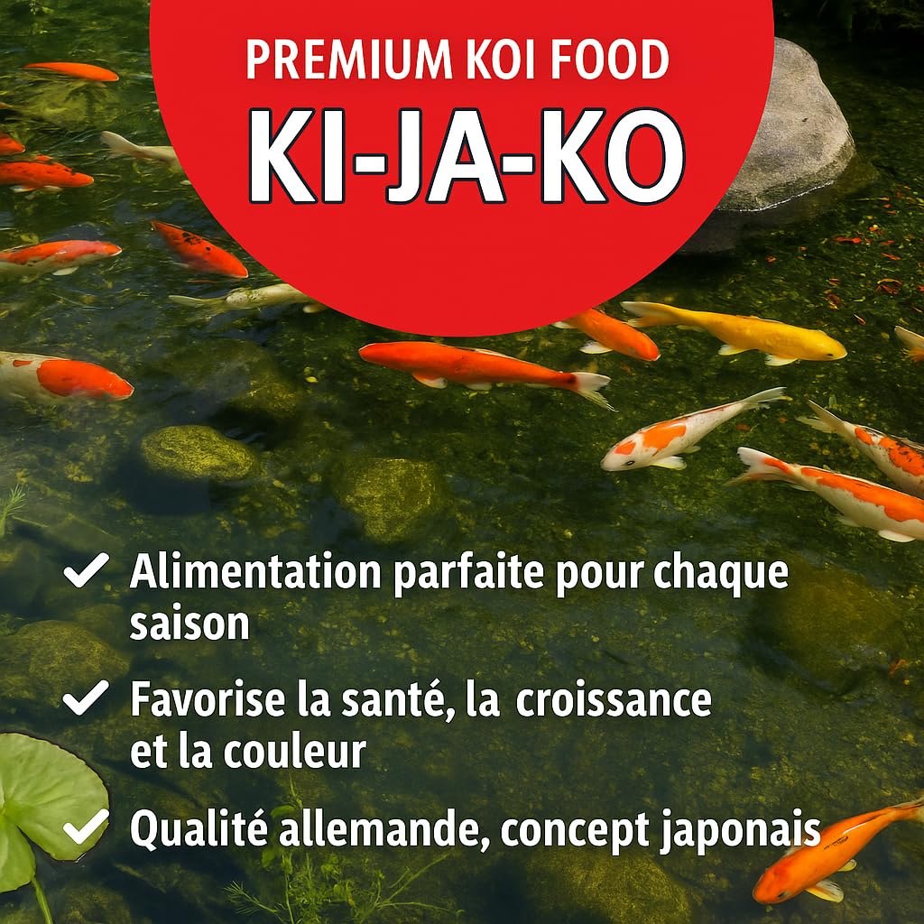 Health Koi Nourriture pour poissons koï 3 kg / 6 mm. Granulés pour une bonne digestion des poissons koï avec Actigen pour soutenir le système immunitaire et Forplus (algues riches en oméga-3)