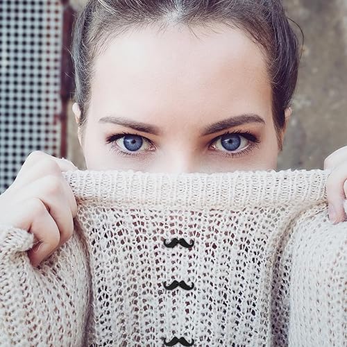 Miniatura 8 de EXCEART Botones de costura de madera, botones divertidos en forma de bigote, botones decorativos para ropa, coser, álbumes de recortes, adornos