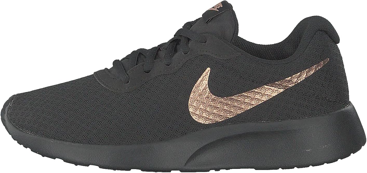 NIKE Women's Tanjun Black/Metallic Red Bronze Size 8.5 B(M) US