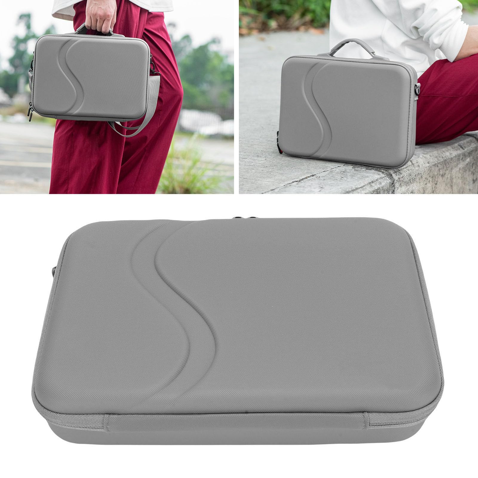 Borsa per Fotocamera, Custodia per Fotocamera Antiurto in Pelle PU di Grande capacità Custodia per Dal Design Portatile con Tracolla Regolabile per X5 Travel
