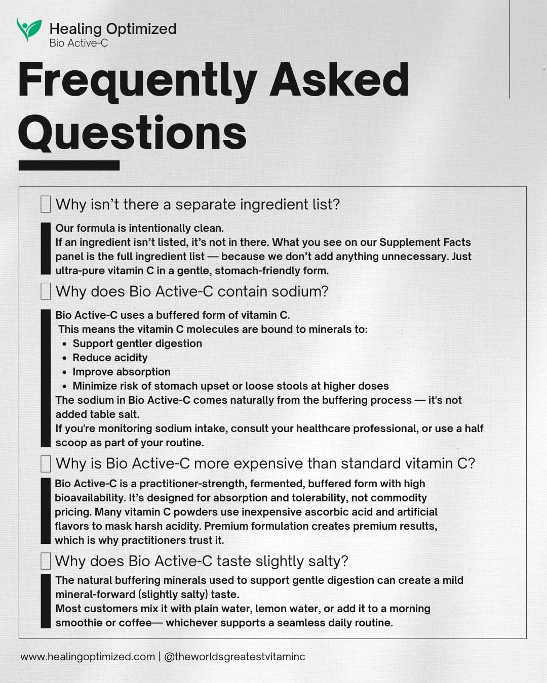 Bio Active-C | Professional Strength Vitamin C Powder Supplement | Buffered, High Absorbency & Stomach Friendly | Practitioner Trusted | Immune, Collagen & Energy Support | Virtually Flavorless