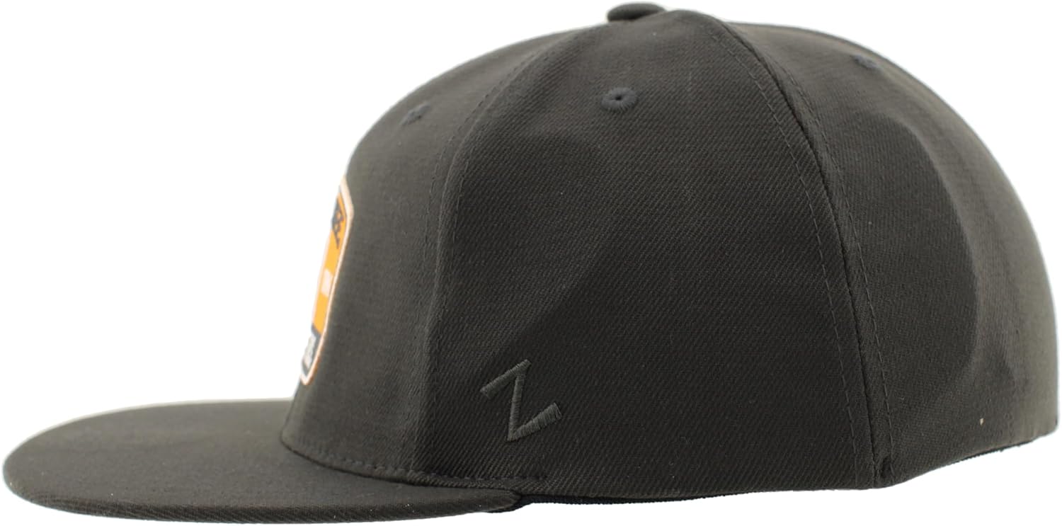 ZHATS Standard NCAA Officially Licensed Fitted Hat M15Z Switchback Charcoal, Grey, Medium - Image 3