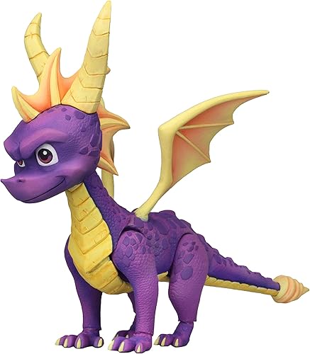 NECA - Spyro The Dragon - Figura de acción a escala de 7" - Spyro