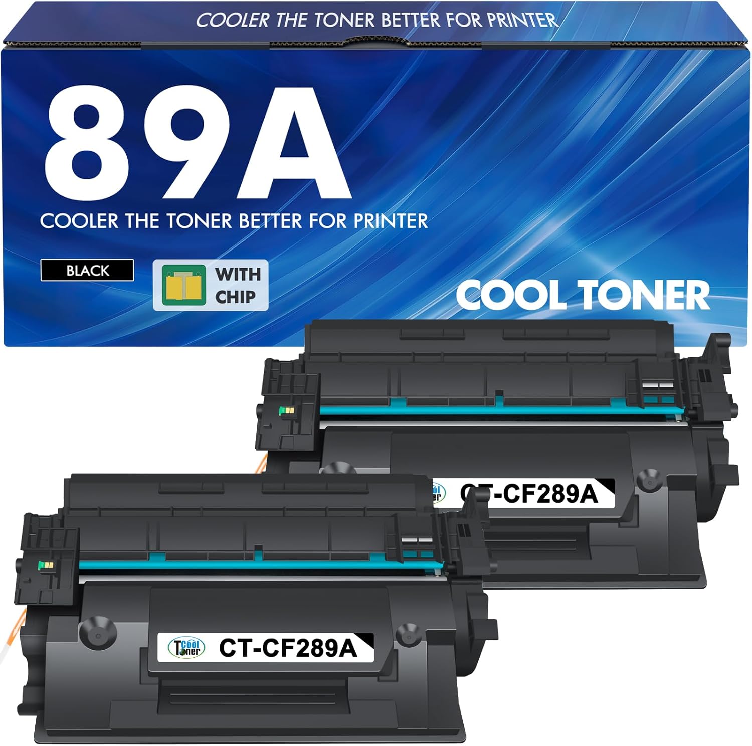 89a CF289a black toner cartridge*2