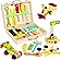Voohek Spielzeug ab 3 Jahre Werkzeugkoffer Kinder Holzspielzeug mit Holzkiste Kinderspielzeug Montessori Spielzeug ab 3...
