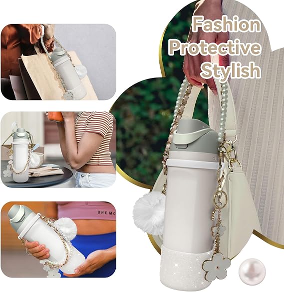 Water Bottle Handle Strap - Compatible with Owala Accessories - Convenient, Stylish & Durable Hydration Solution for On-the-Go - 24oz & 32oz