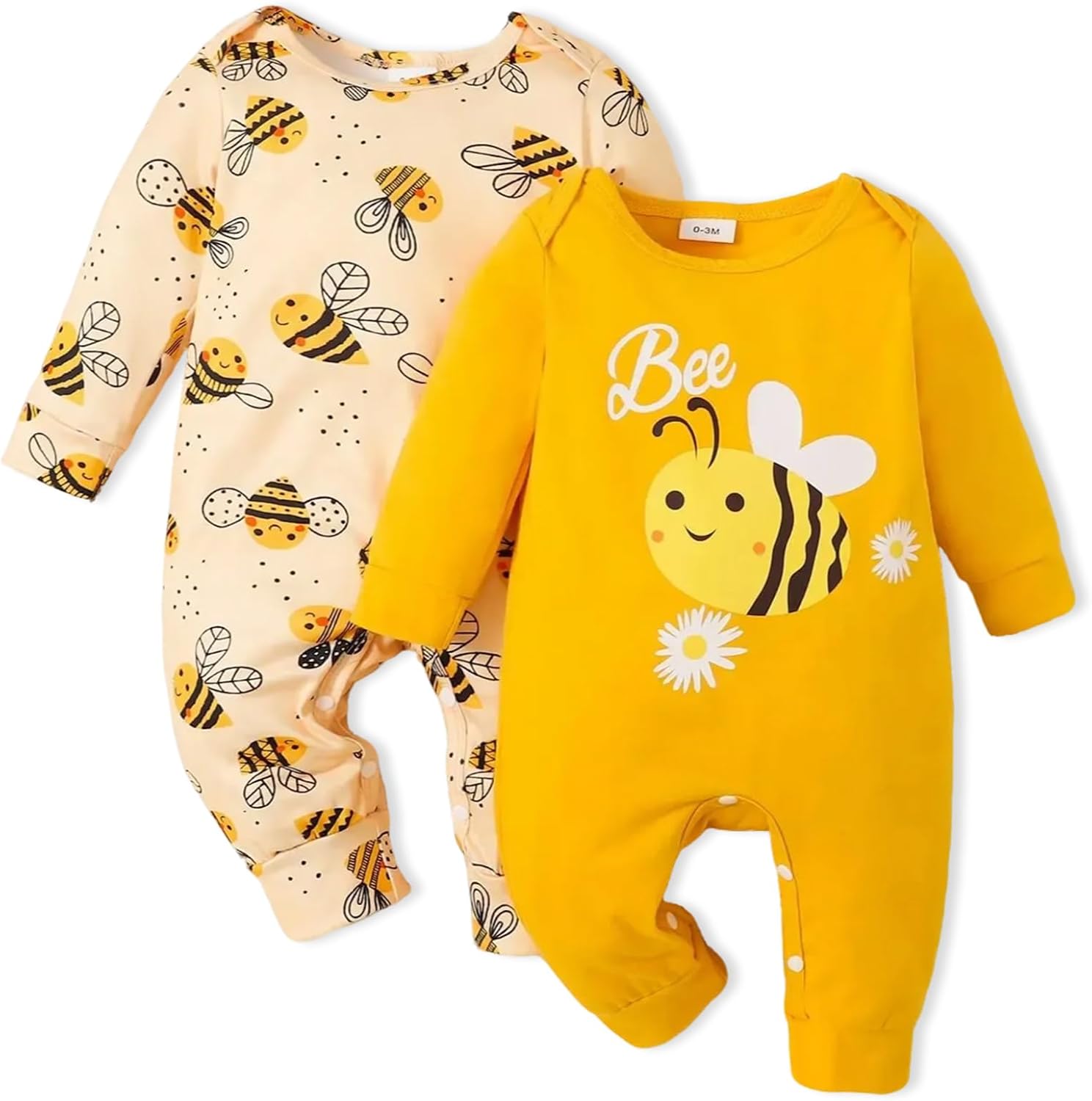 Newborn Baby Girl Clothes Fall Winter Outfits Infant Jumpsuit Letter Print Romper Coming Home Outfit 2Pcs Set