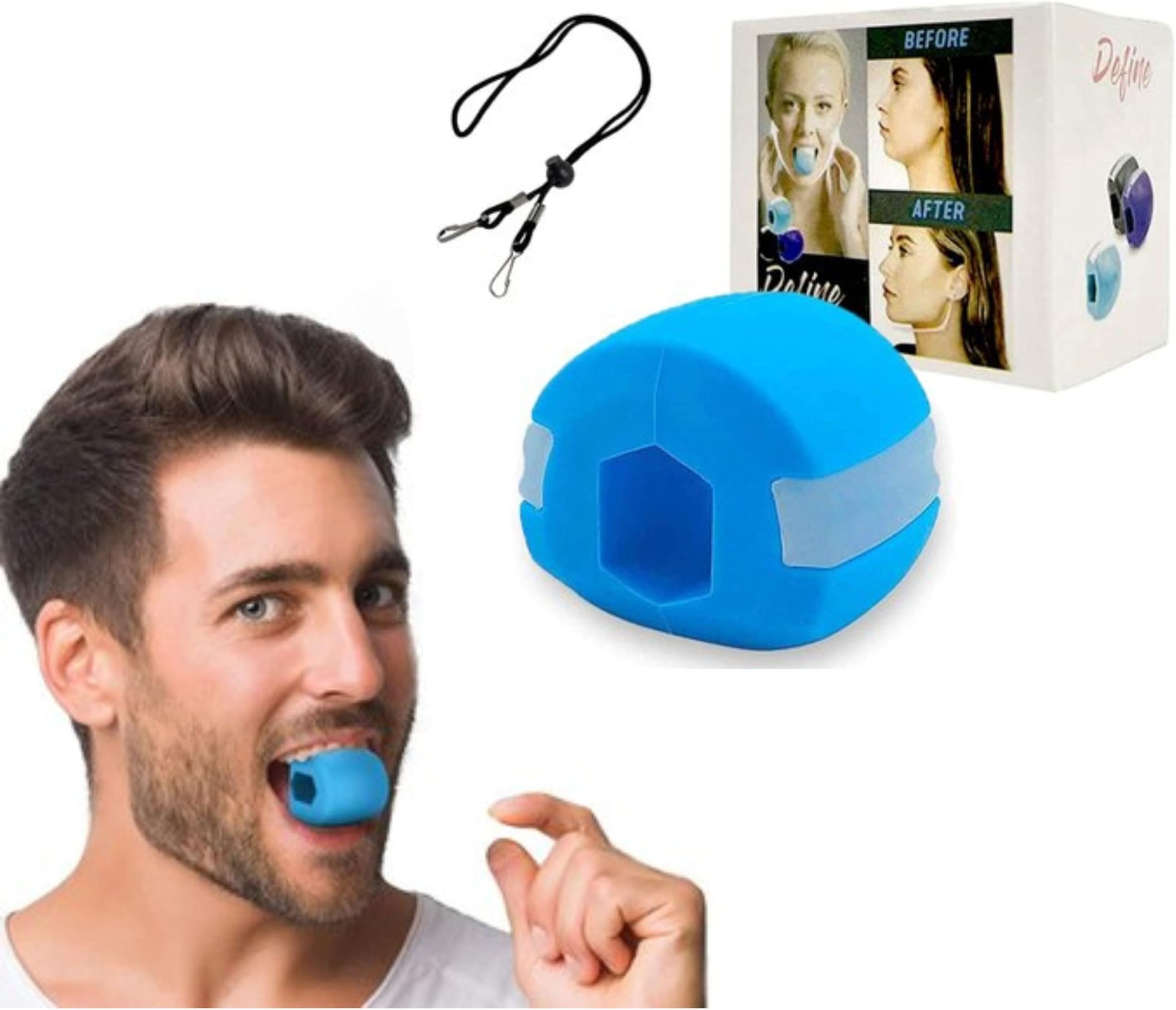 Jawline Exerciser Tool For Unisex For Jawline Workout Double Chin, Face Workout For Face Fat Reducer Jawline Exercise