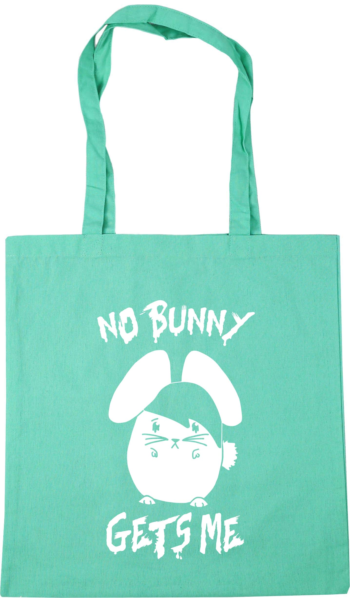 Hippowarehouse No bunny gets me - Emo rabbit Tote Shopping Gym Beach Bag 42cm x38cm, 10 litres