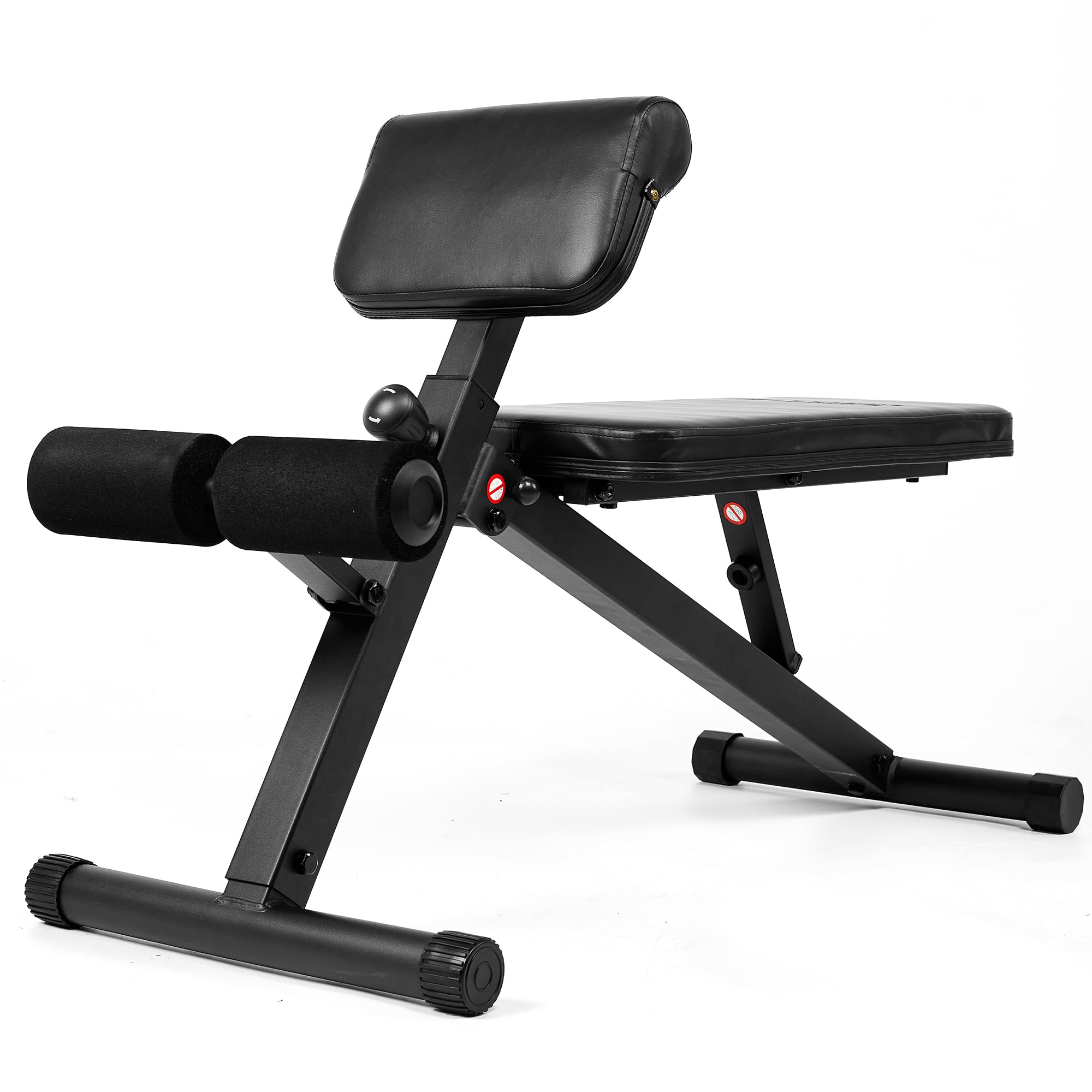 leikefitness Banco de pesas ajustable con silla romana, banco de ejercicio de entrenamiento de cuerpo completo, banco de entrenamiento de fuerza, predicador, rizos
