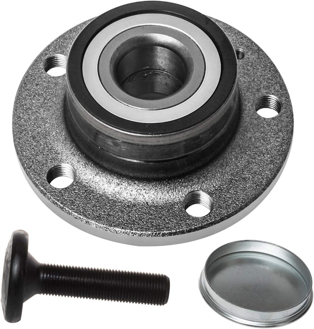 TUCAREST 512319 (Bearing ID 32mm;Fit FWD) Rear Wheel Bearing and Hub Assembly Fit for 12-19 Beetle w/1.8L/2.0L Turbo, 05-18 Jetta, 06-22 Passat, 09-17 Tiguan, 10-14 Golf /15-18 Q3 OE# 1T0598611