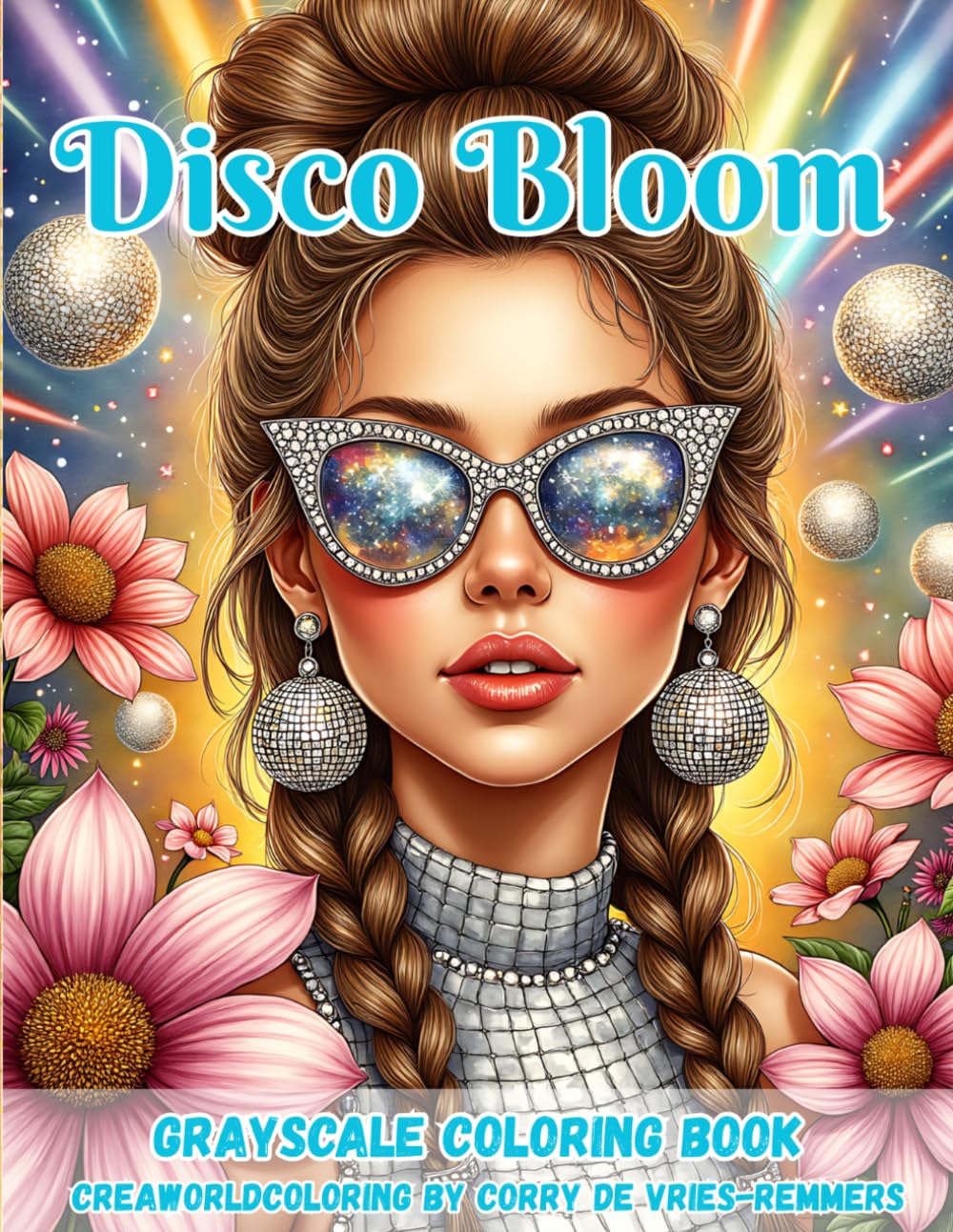 Disco Bloom: Retro Glam Goddesses, Flowers & Disco Dreams to Color